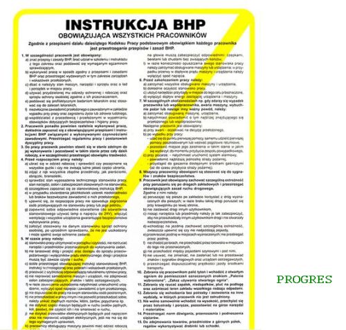 INSTRUKCJA BHP